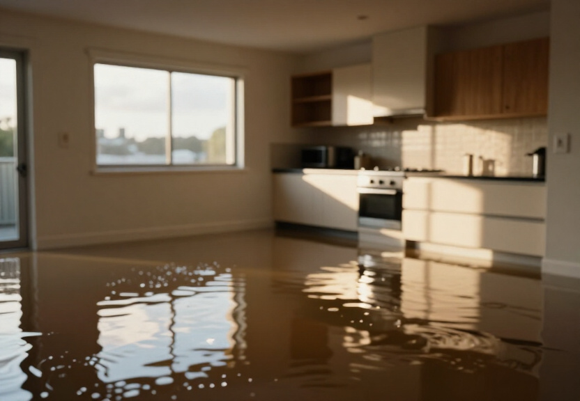 Flooded basement in Oakville home